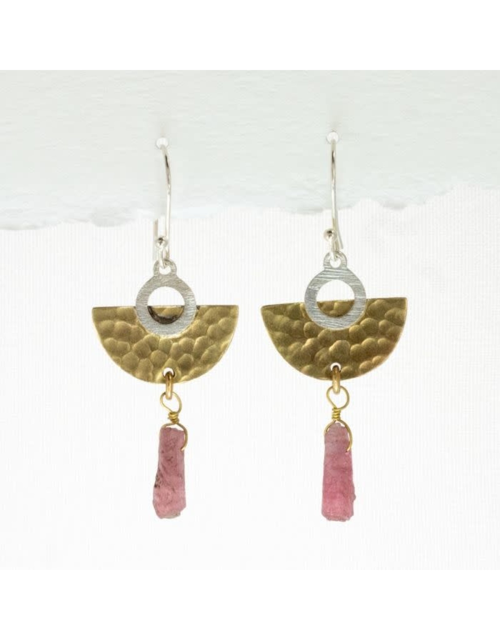 Trade roots Tourmaline Focus, SS Earrings, Nepal