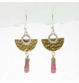 Trade roots Tourmaline Focus, SS Earrings, Nepal