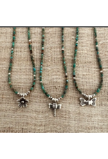 Trade roots In The Garden Turquoise Necklace - Butterfly Thailand