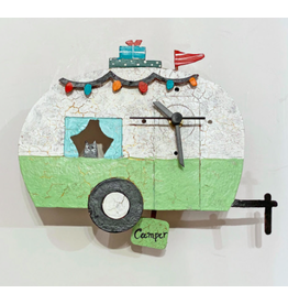 Trade roots Camper Wall Clock, Green, Colombia