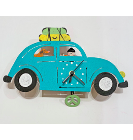 Trade roots VW Beatle Wall Clock, Teal, Colombia