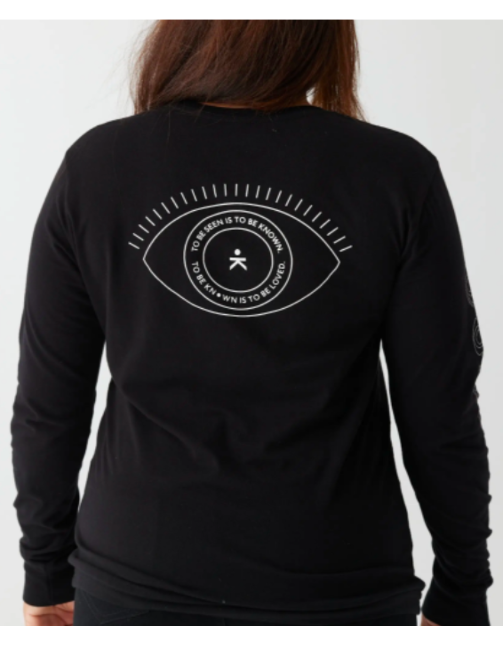 "Seen" Long Sleeve Tee, Black