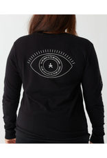 "Seen" Long Sleeve Tee, Black