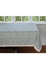 Trade roots Fog Block Print Table Cloth, 60" x 60", India