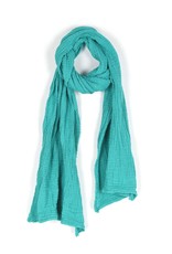 Trade roots Double Cotton Crinkle Scarf, Atlantis