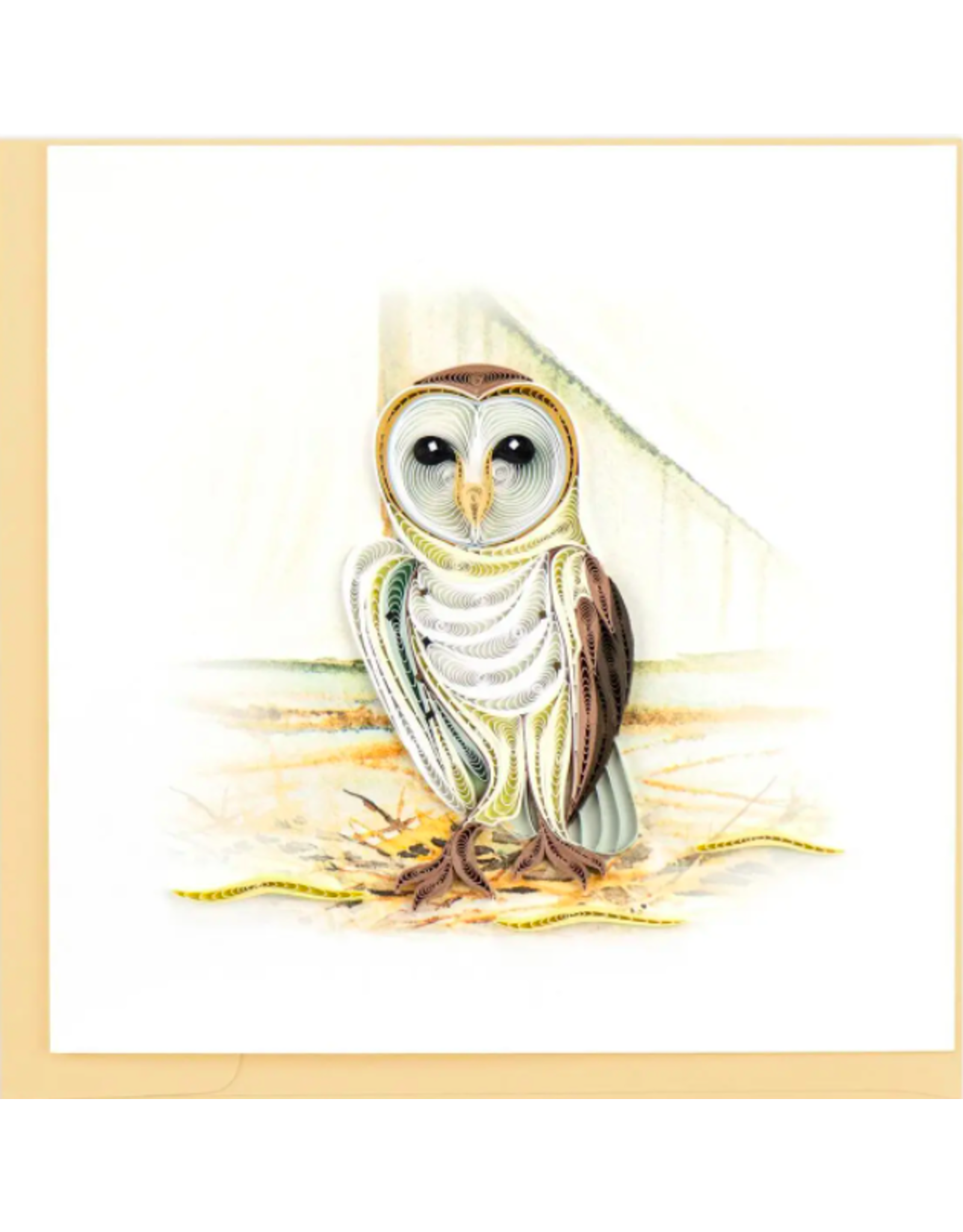 Trade roots Barn Owl Quilling Card