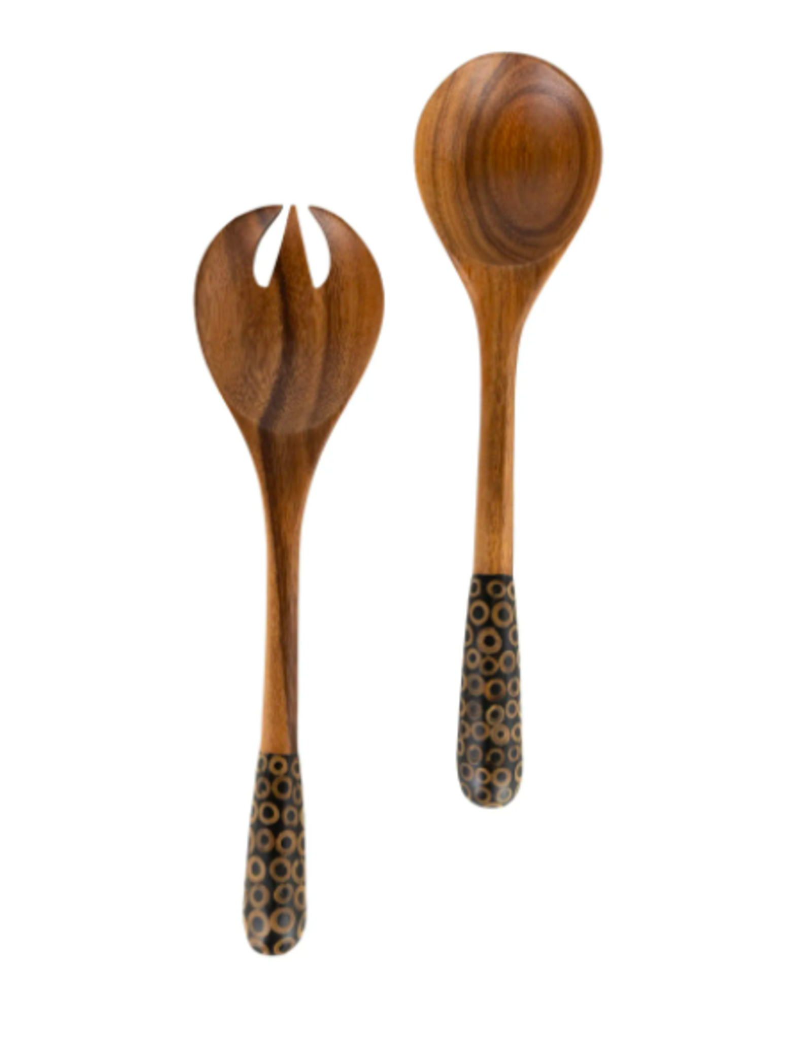 Trade roots Gather Round Wood Salad Servers.