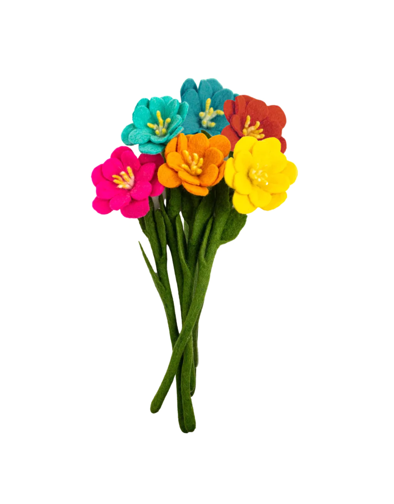 Camellia Felted Flower, Nepal Trade Roots