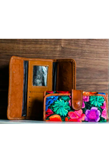 Trade roots Floral Leather Wallet, Guatemala