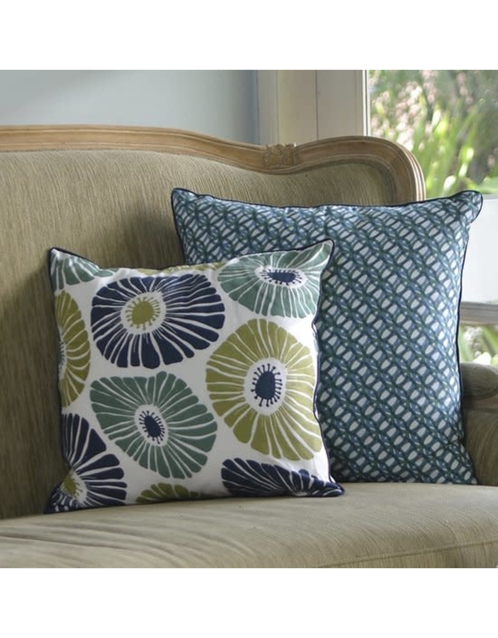 Bright Cotton Pillows, 18 x 18 Trade Roots