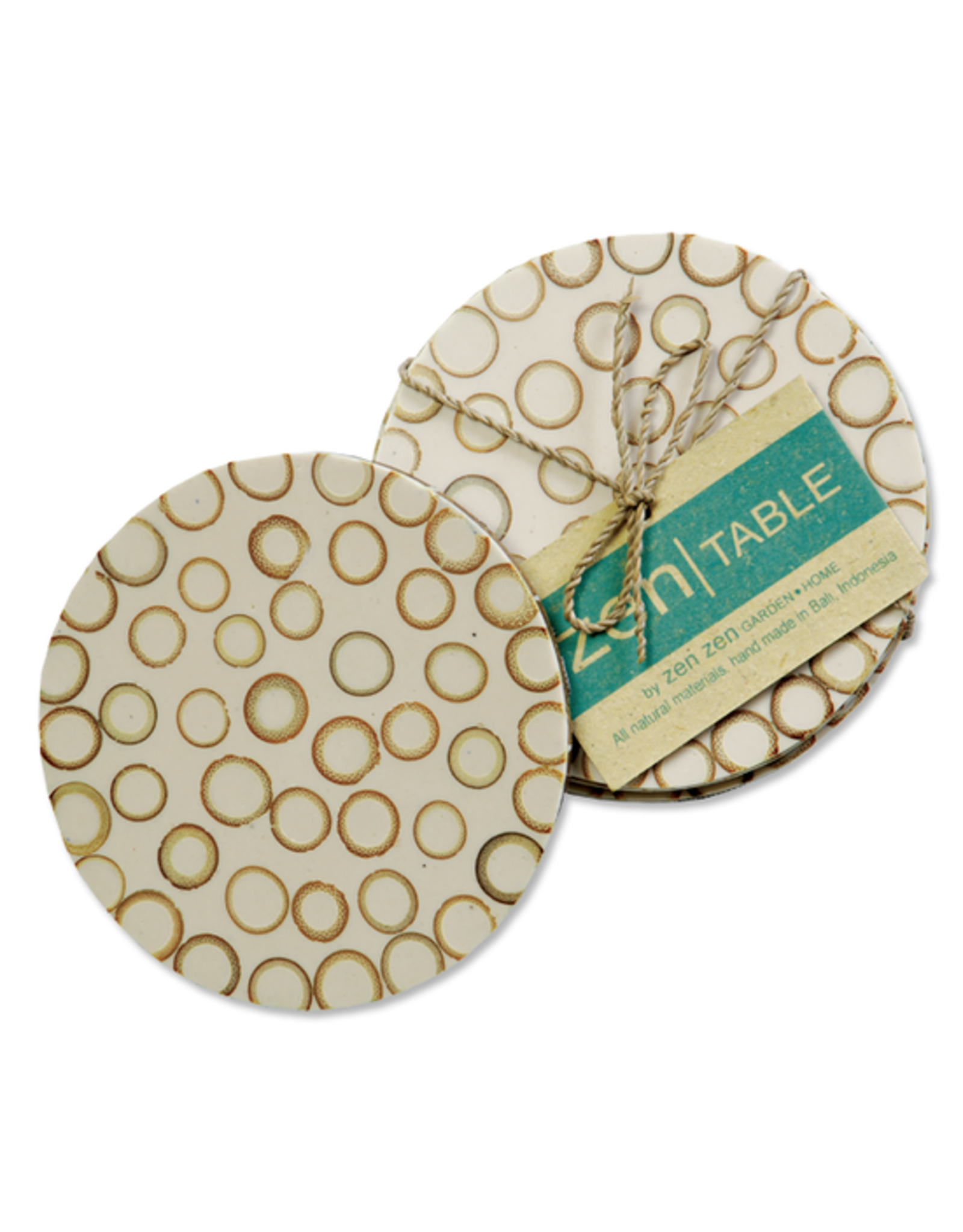 Trade roots Bamboo Inlay Coasters (set of 4)