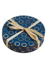 Trade roots Bamboo Inlay Coasters (set of 4)