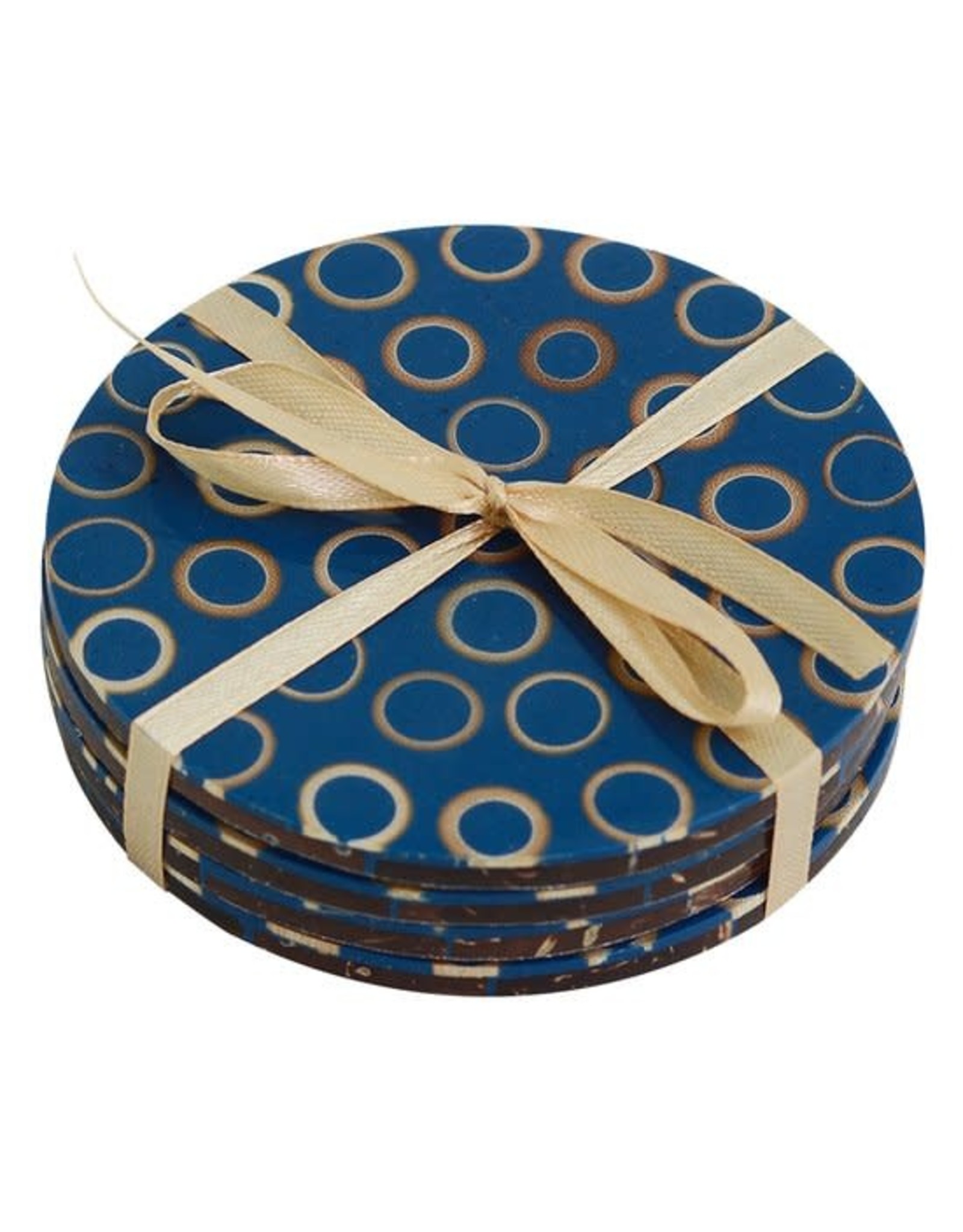 Trade roots Bamboo Inlay Coasters (set of 4)
