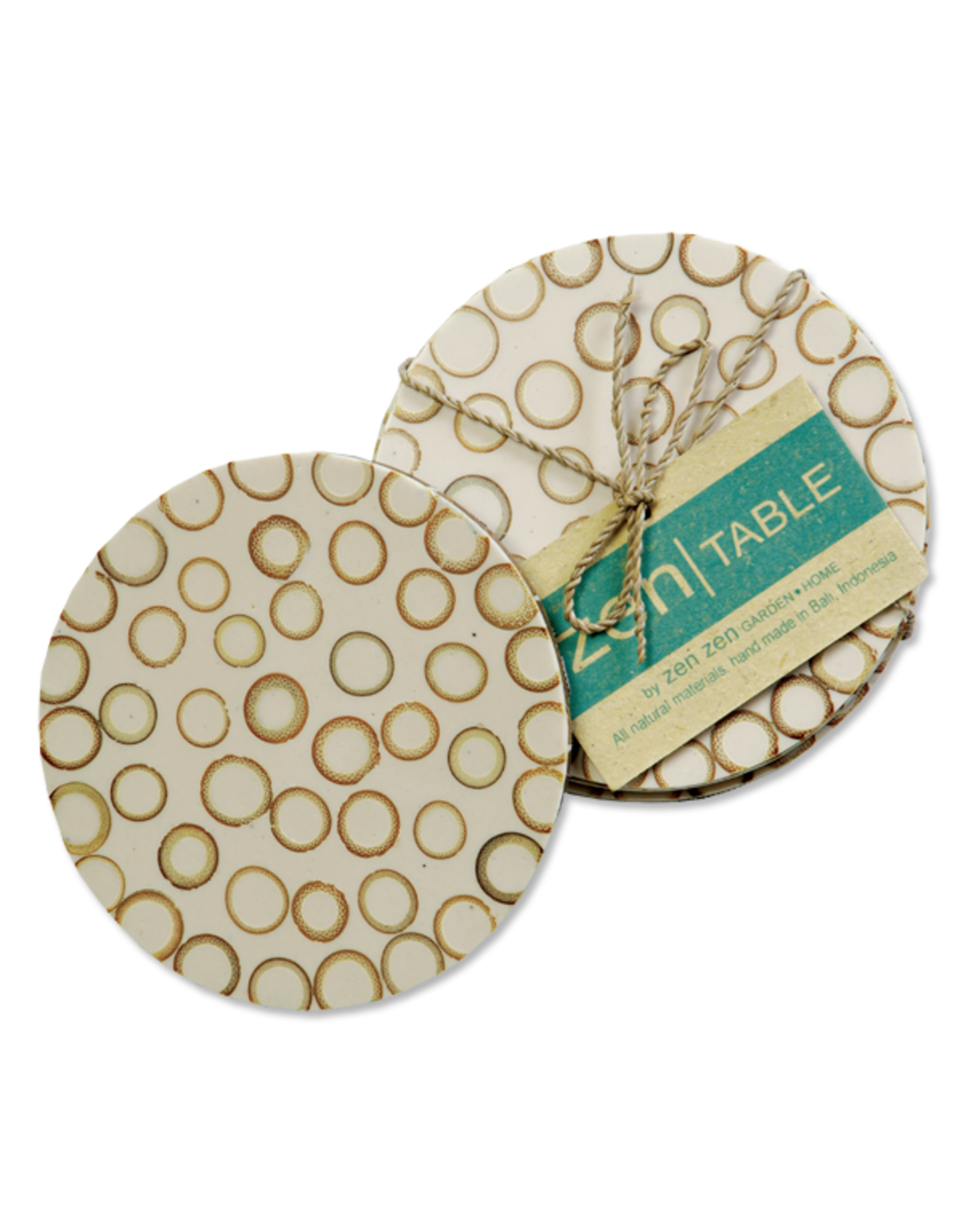 Trade roots Bamboo Inlay Coasters (set of 4)