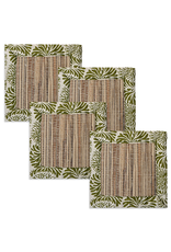 Trade roots Fabric Rimmed Hyacinth Coaster
