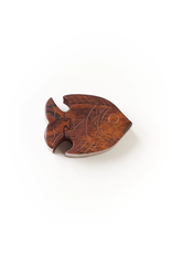 Trade roots Wood Puzzle Box, Fish, India