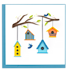 Trade roots Birdhouse Tree Quilling Card