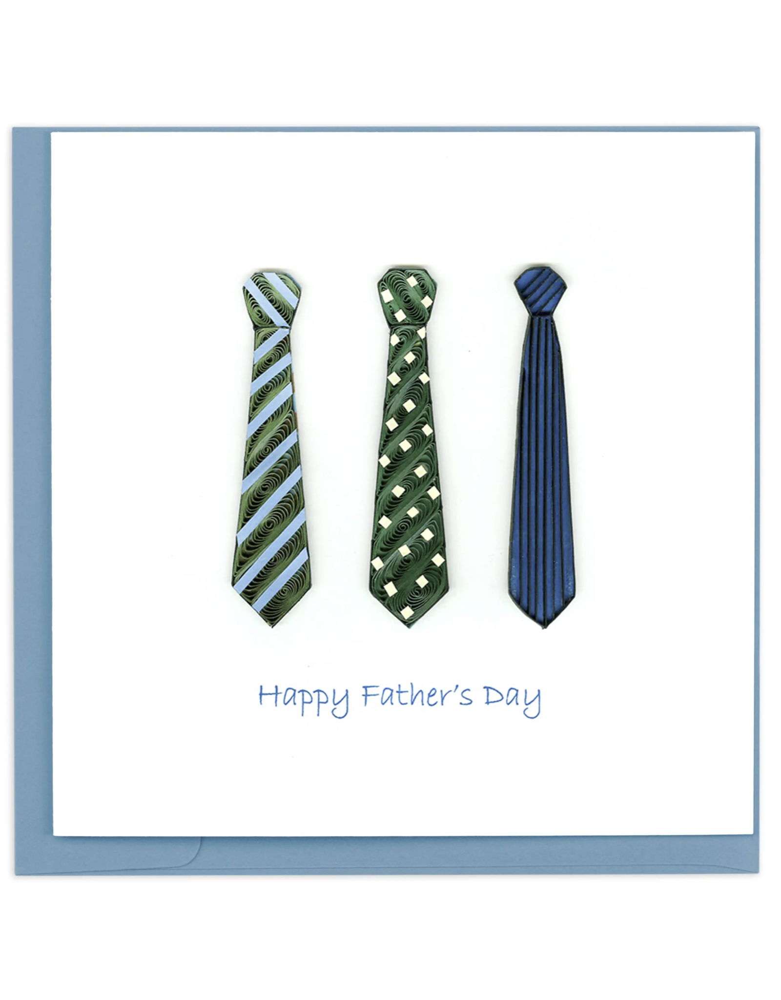 Father's Day Ties Quill Card