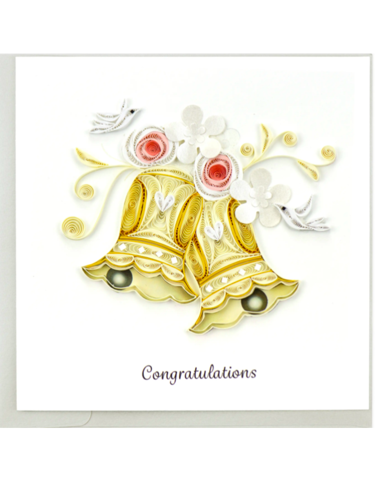 Trade roots Wedding Bells Quilling Card