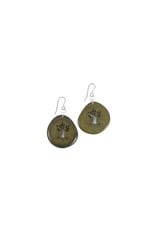 Ten Thousand Villages Tagua Tree Earrings, Colombia