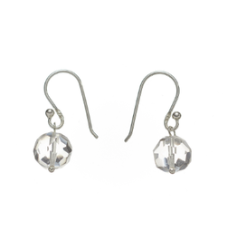 Trade roots Clara Crystal Earrings, Sterling Silver