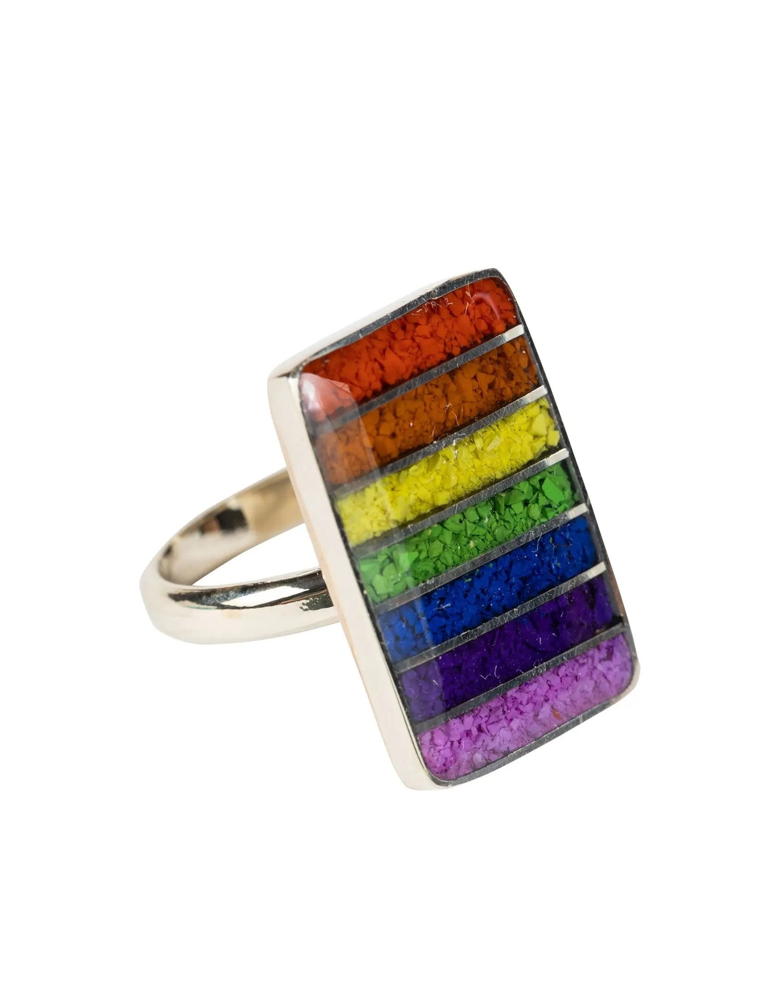Trade roots Rainbow Banner Ring