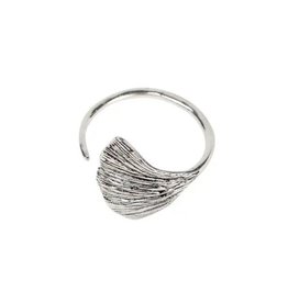 Trade roots Ginkgo Leaf Ring, Adjustable, India