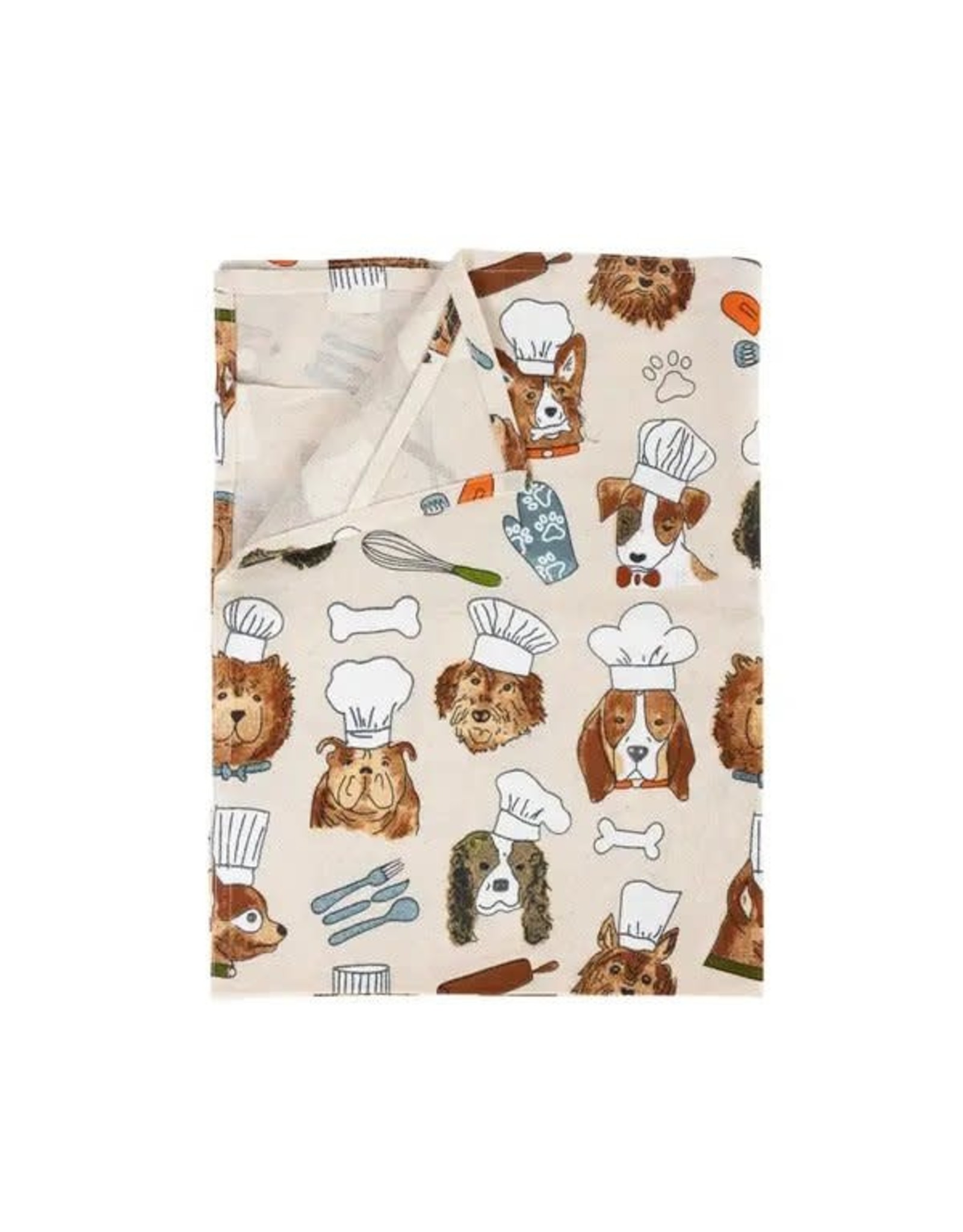Trade roots Dog Chefs Tea Towel, India