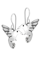 Hummingbird Sterling Silver Earrings, Mexico