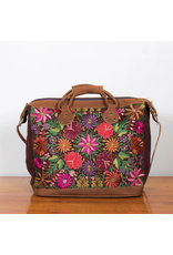 Trade roots Embroidered Floral Suitcase, Guatemala