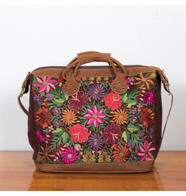 Trade roots Embroidered Floral Suitcase, Guatemala