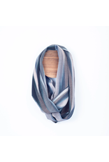 Trade roots Handwoven Bamboo Silky Weave Infinity Scarf  Grey