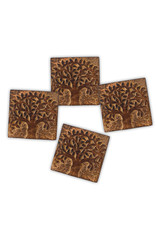 Trade roots Dali Tree Coasters, India