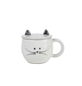 Trade roots Cat Meow Mug with Lid, Vietnam