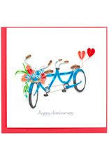 Trade roots Tandem Bicycle Anniversary Greeting Card