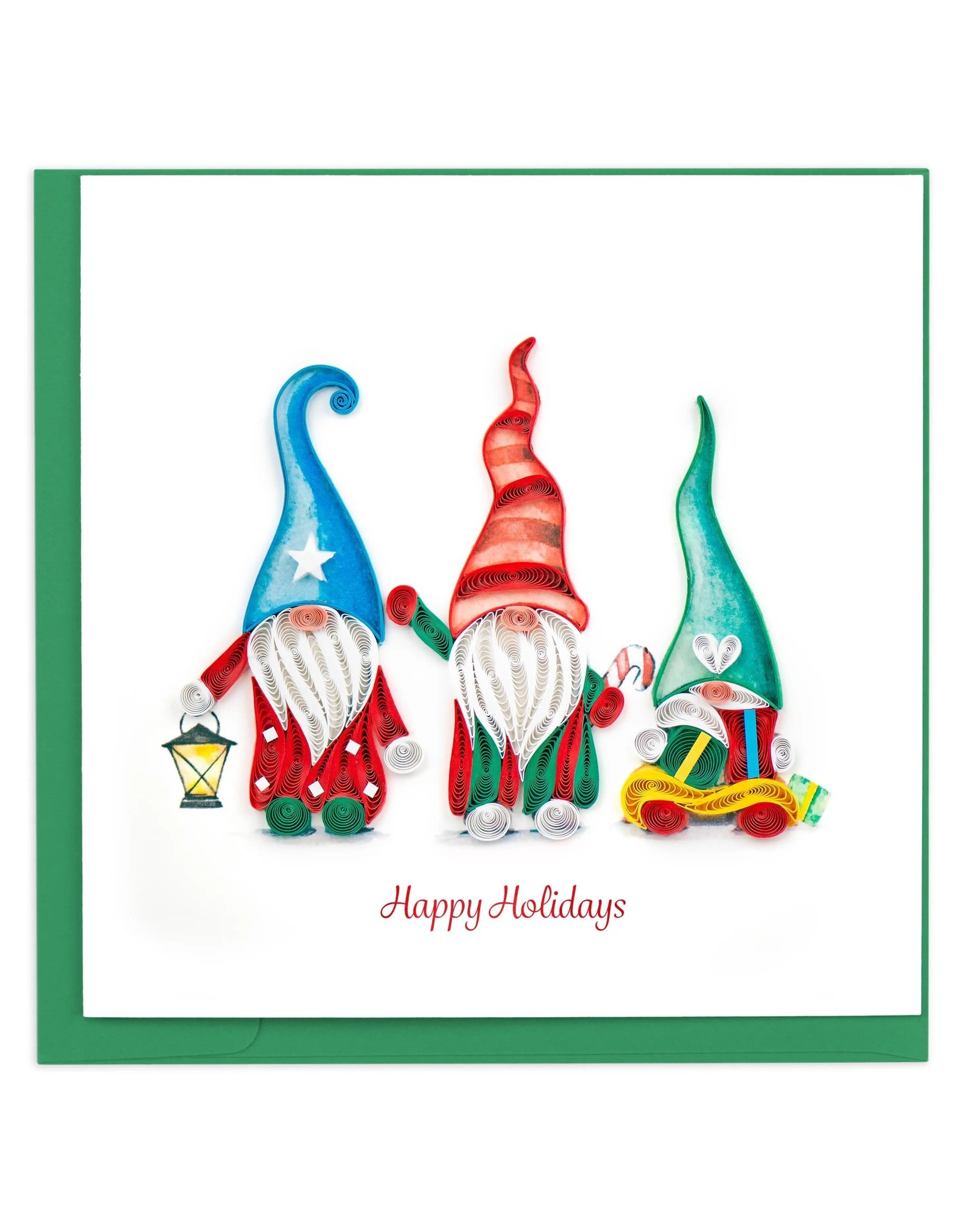 Trade roots Holiday Gnomes Quilling Card, Vietnam