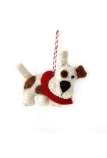 Faire Dog Felt Wool Christmas Ornament