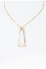 Trade roots Pillar Mother-of-Pearl Necklace in Gold
