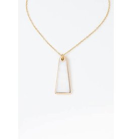 Pillar Mother-of-Pearl Necklace in Gold