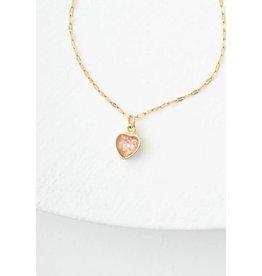 Hopeful Heart Necklace in Blush