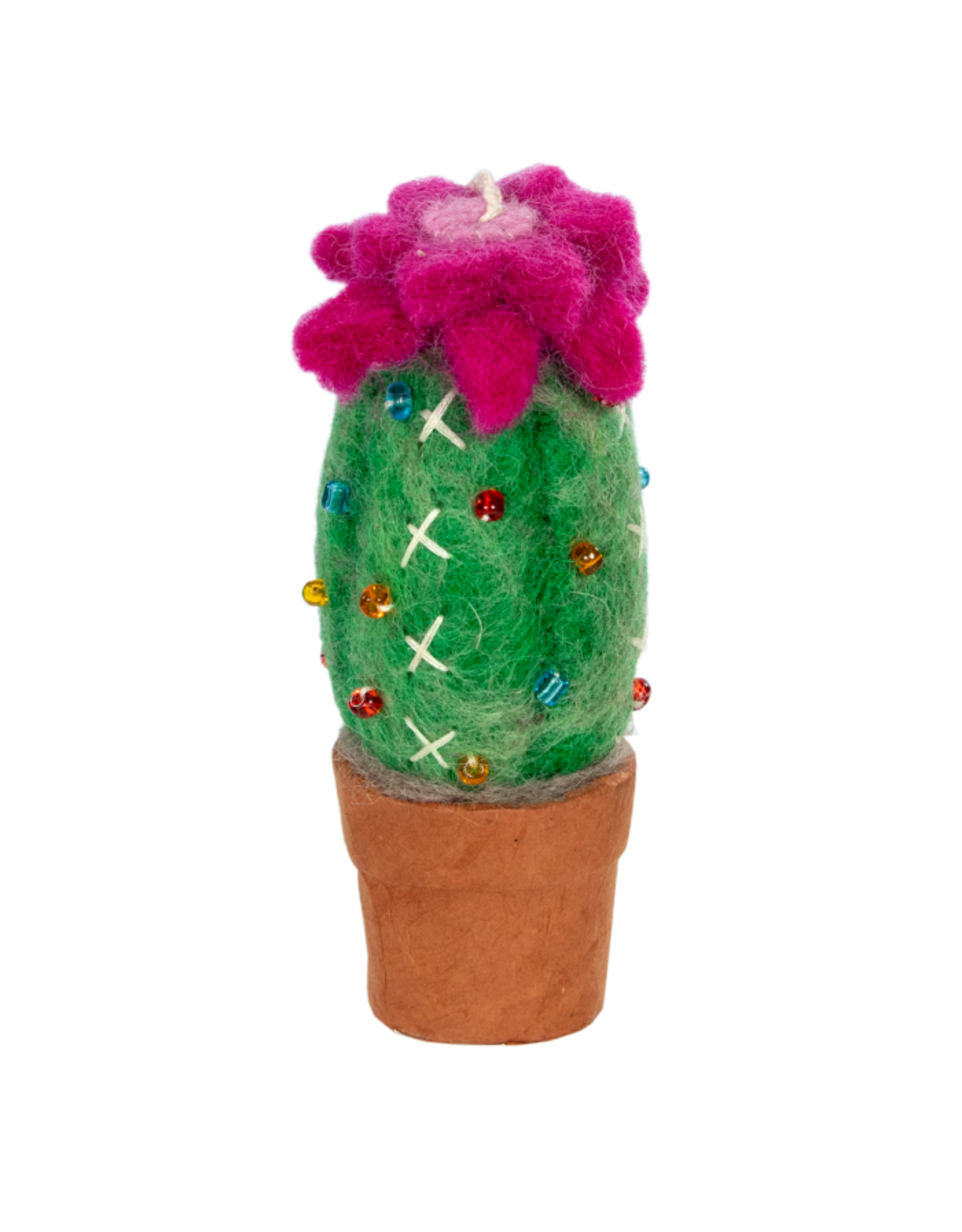 Trade roots Ornament: Beaded Torch Cactus