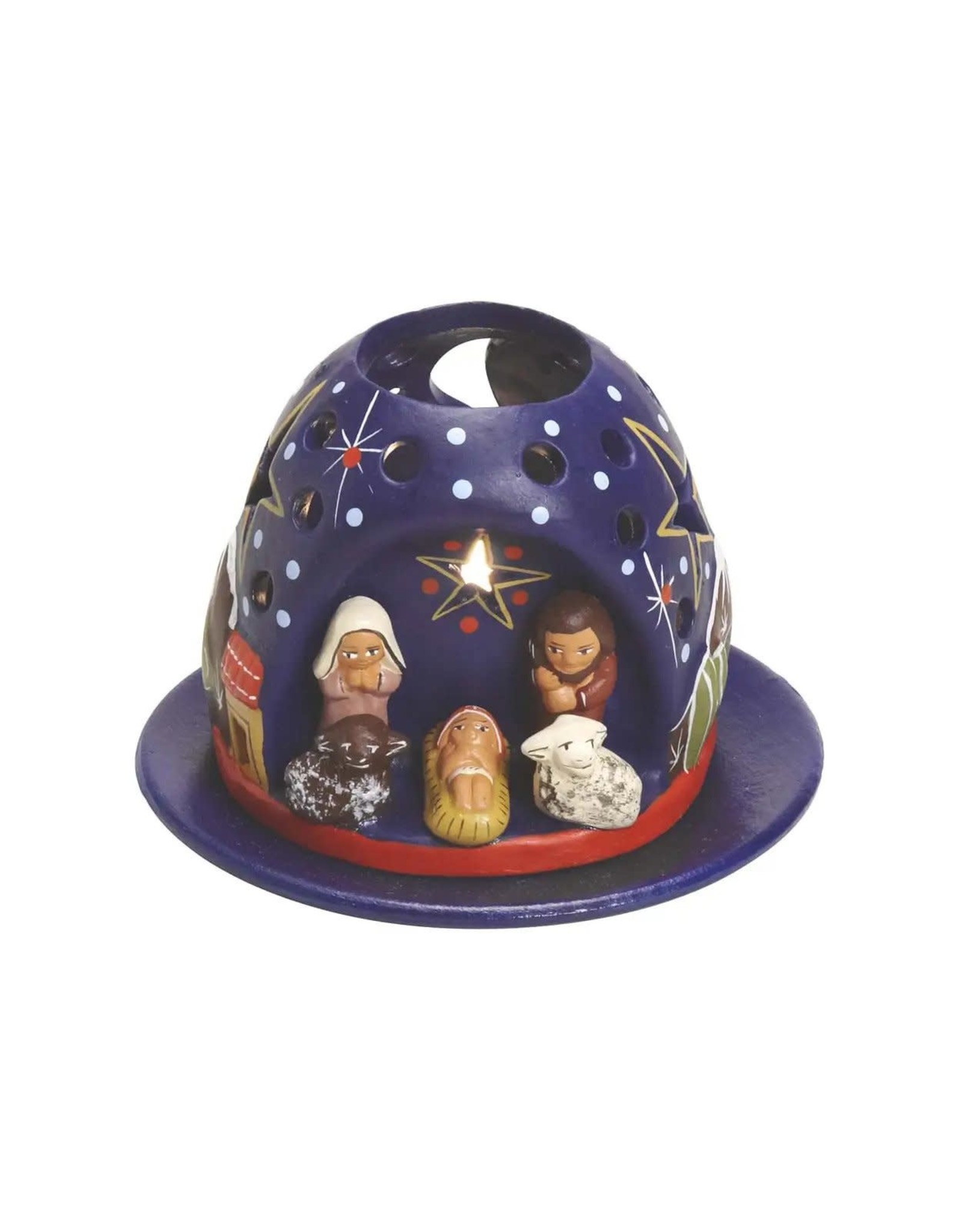 Trade roots Mountain Tea Light Nativity, Peru