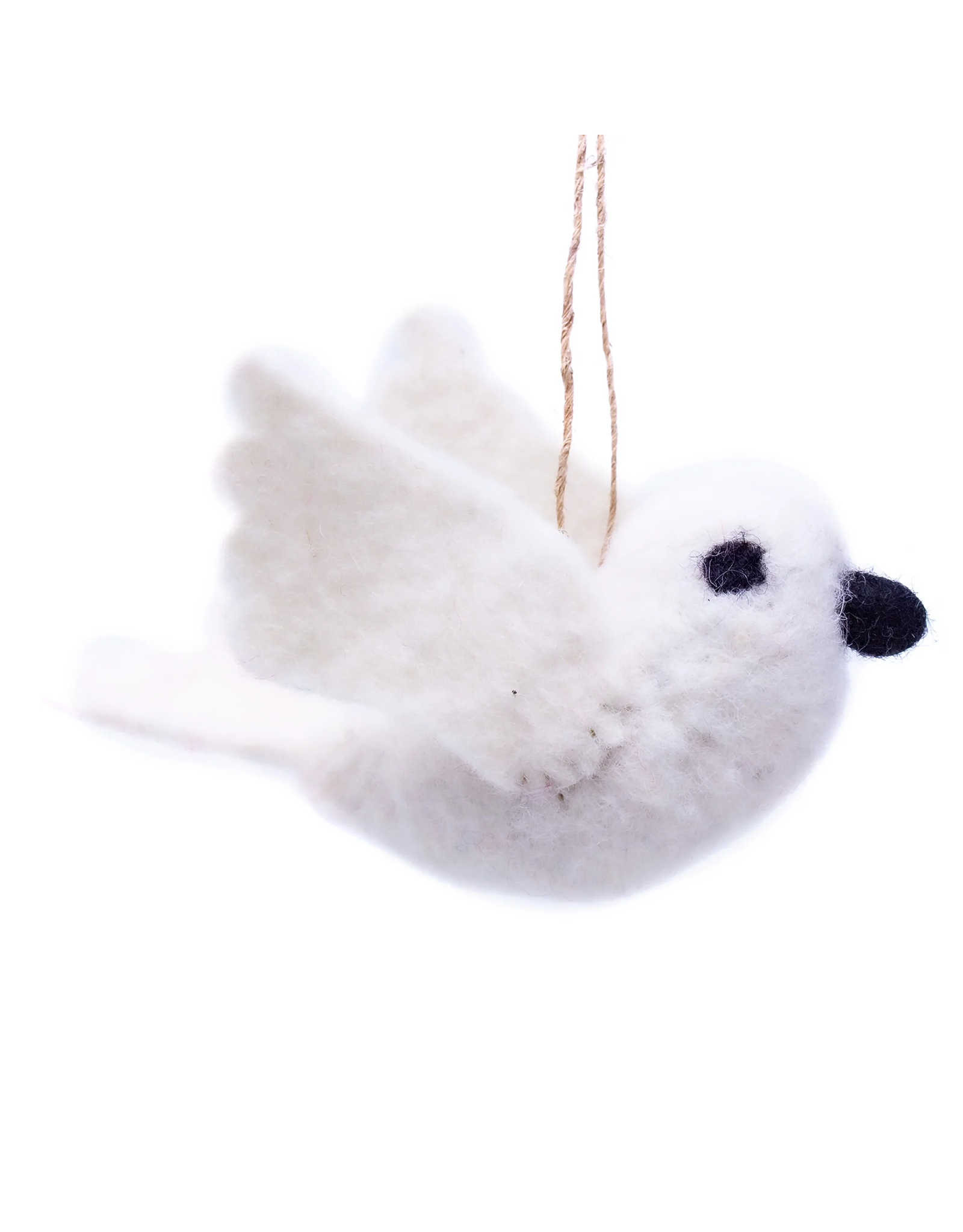 Trade roots Felted Dove Ornament, Nepal