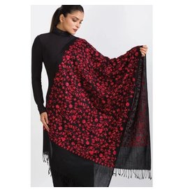 Trade roots Rani Embroidered Shawl, India