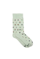 Trade roots Socks that Plant Trees - Light Green Floral