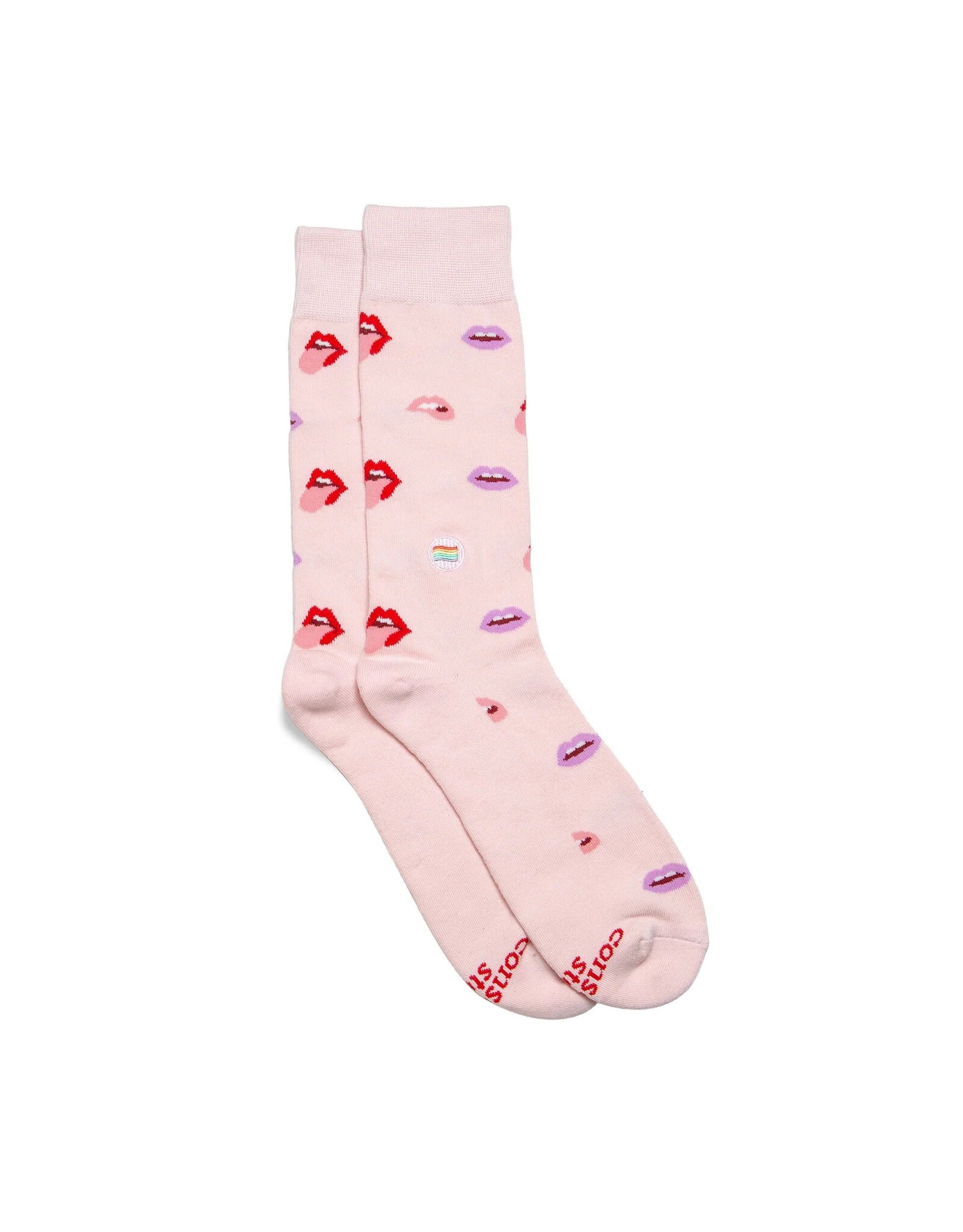 Trade roots Socks that Save LGBTQ Lives- Pink Lips
