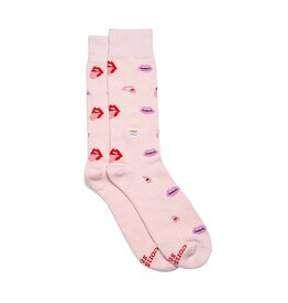 Trade roots Socks that Save LGBTQ Lives- Pink Lips