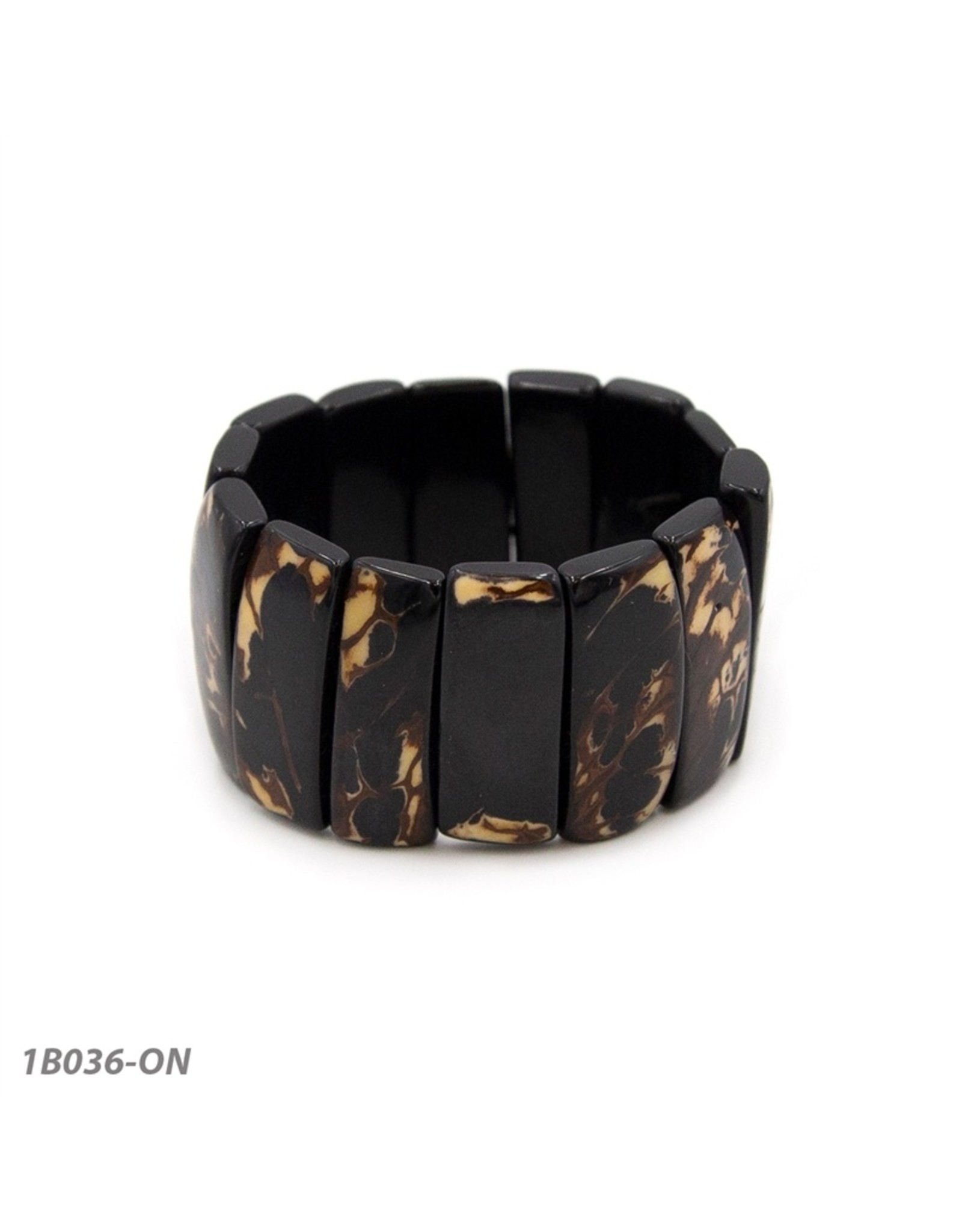 Trade roots Tagua Sucre Bracelet, Onyx