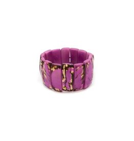 Trade roots Tagua Sucre Bracelet, Violet