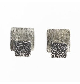 Trade roots Adra Layered Earrings, Sterling Silver, Peru